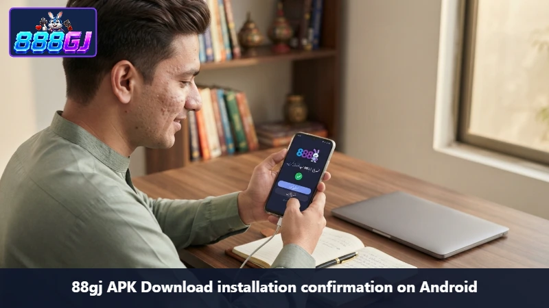 88gj APK Download installation confirmation on Android
